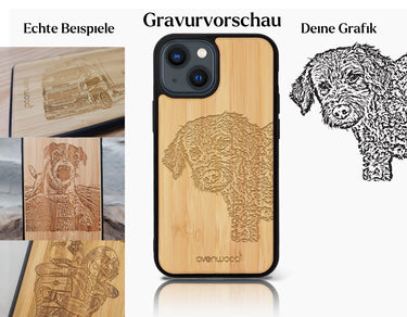 INDIVIDUELL iPhone 13 Bambus-Kunststoff